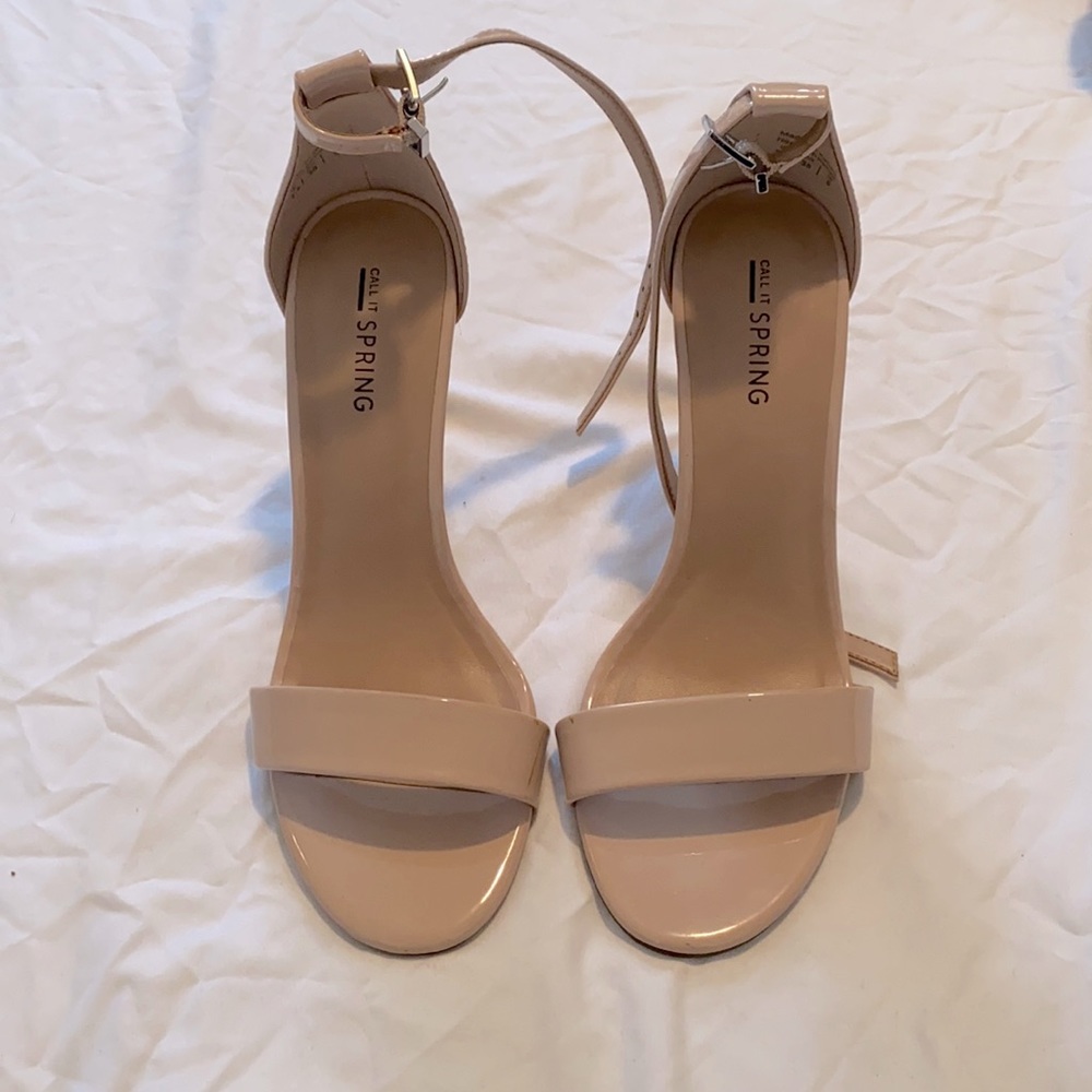 Call it print nude heel